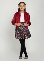 Bomber Jacket Skirt-Set
