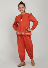 Floral Embroidered Set