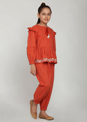 Floral Embroidered Set