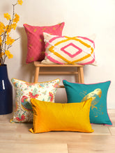 Set Of 5 Bird Printed Cushion Cover Set