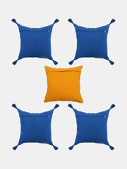 Set Of 5 Bird Printed Cushion Cover Set