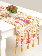 Rangbahar Ikat 100% Cotton Yellow 4/6 Seater Table runner