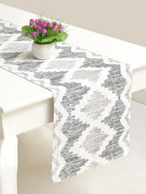 Kohinoor 100% Cotton Grey 4/6 Seater Table Runner