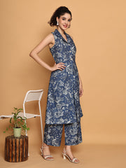 Floral Long Tunic With Trouser