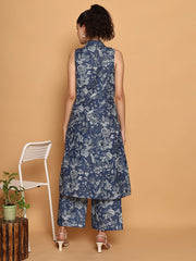 Floral Long Tunic With Trouser