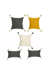 Set of 5 Happy Place Printed Cushion Cover