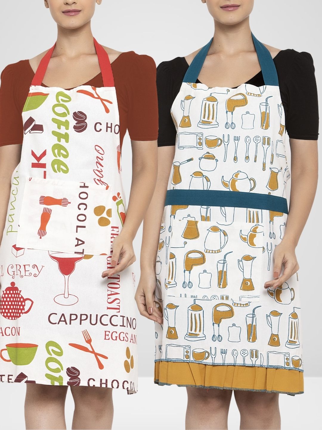 Set of 2 Multicoloured Aprons