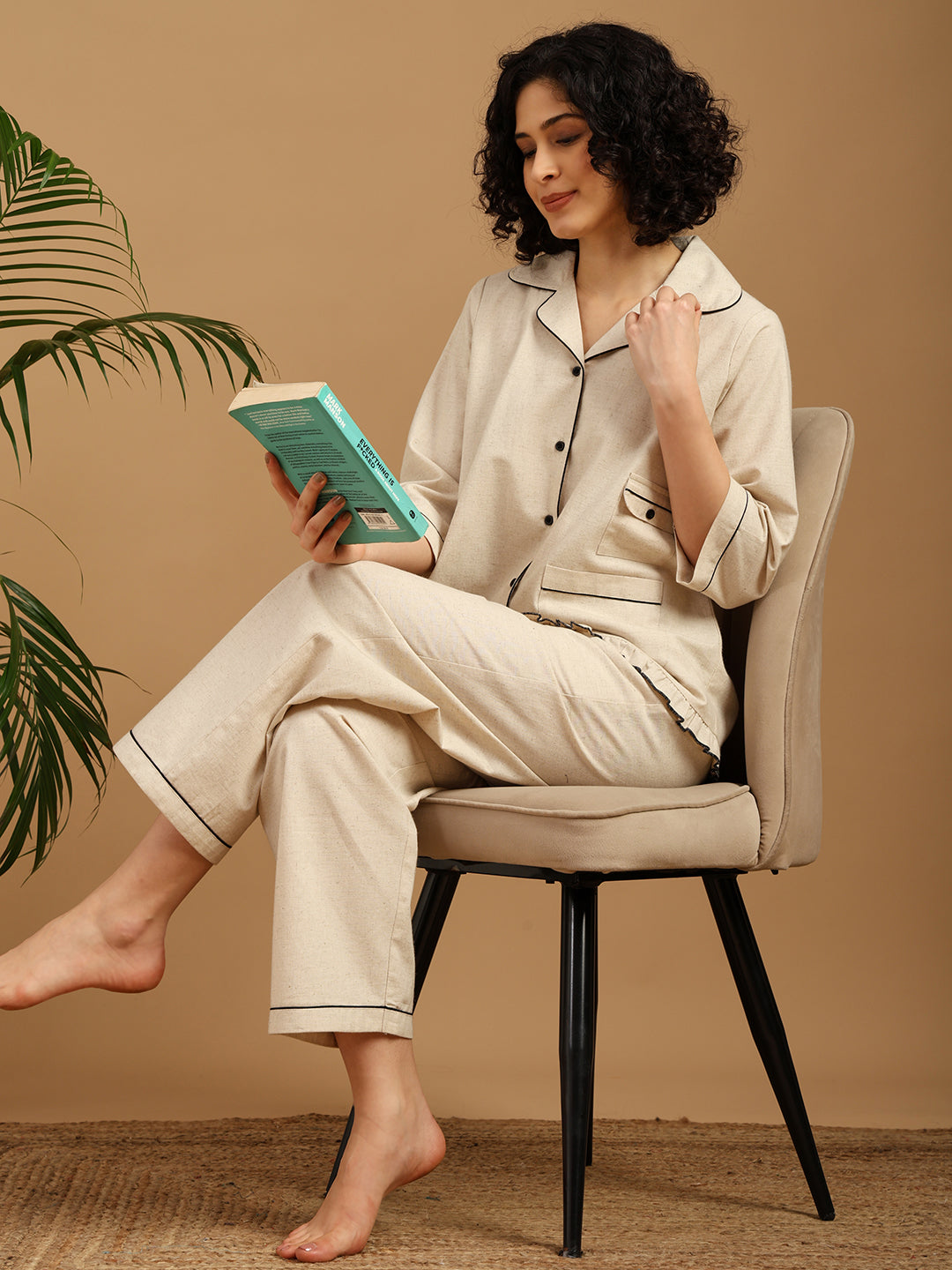 Beige Classic Nightwear