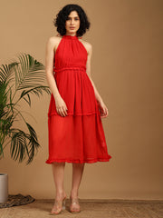 Rosy Red Dress