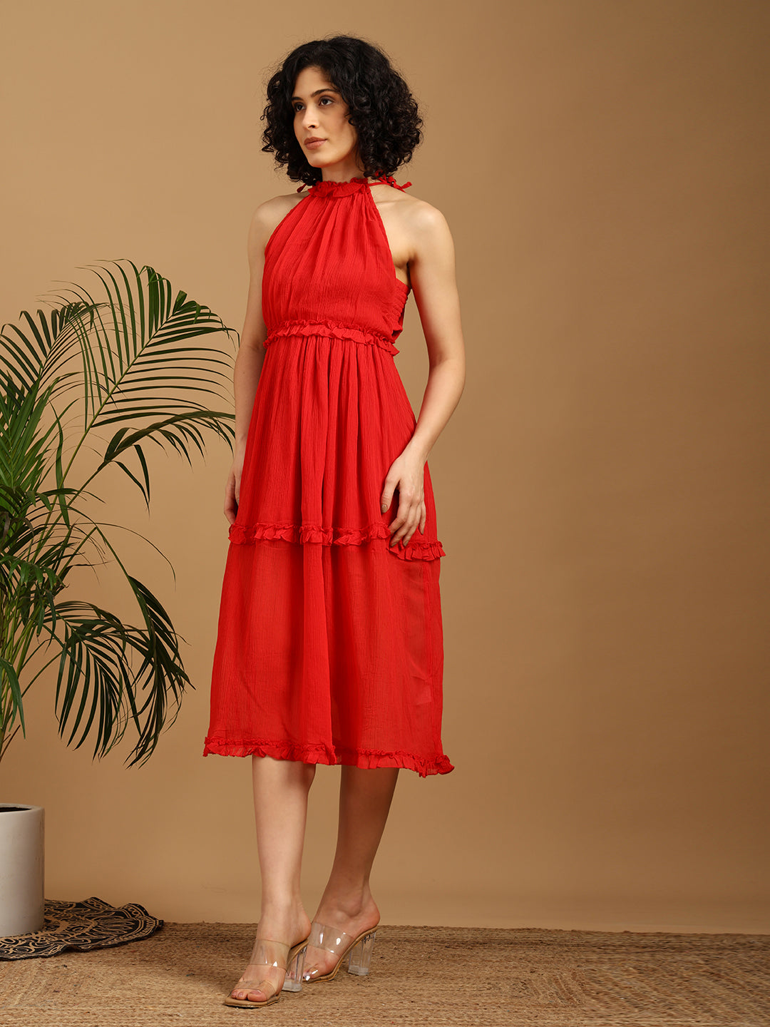 Rosy Red Dress