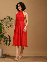 Rosy Red Dress
