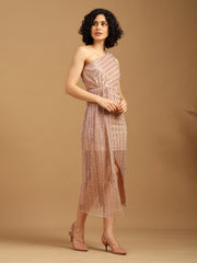 Rose Gold One-shoulder Dress
