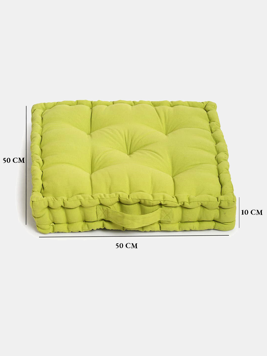 Set of 2 Pink & Green Matlas Floor Cushion