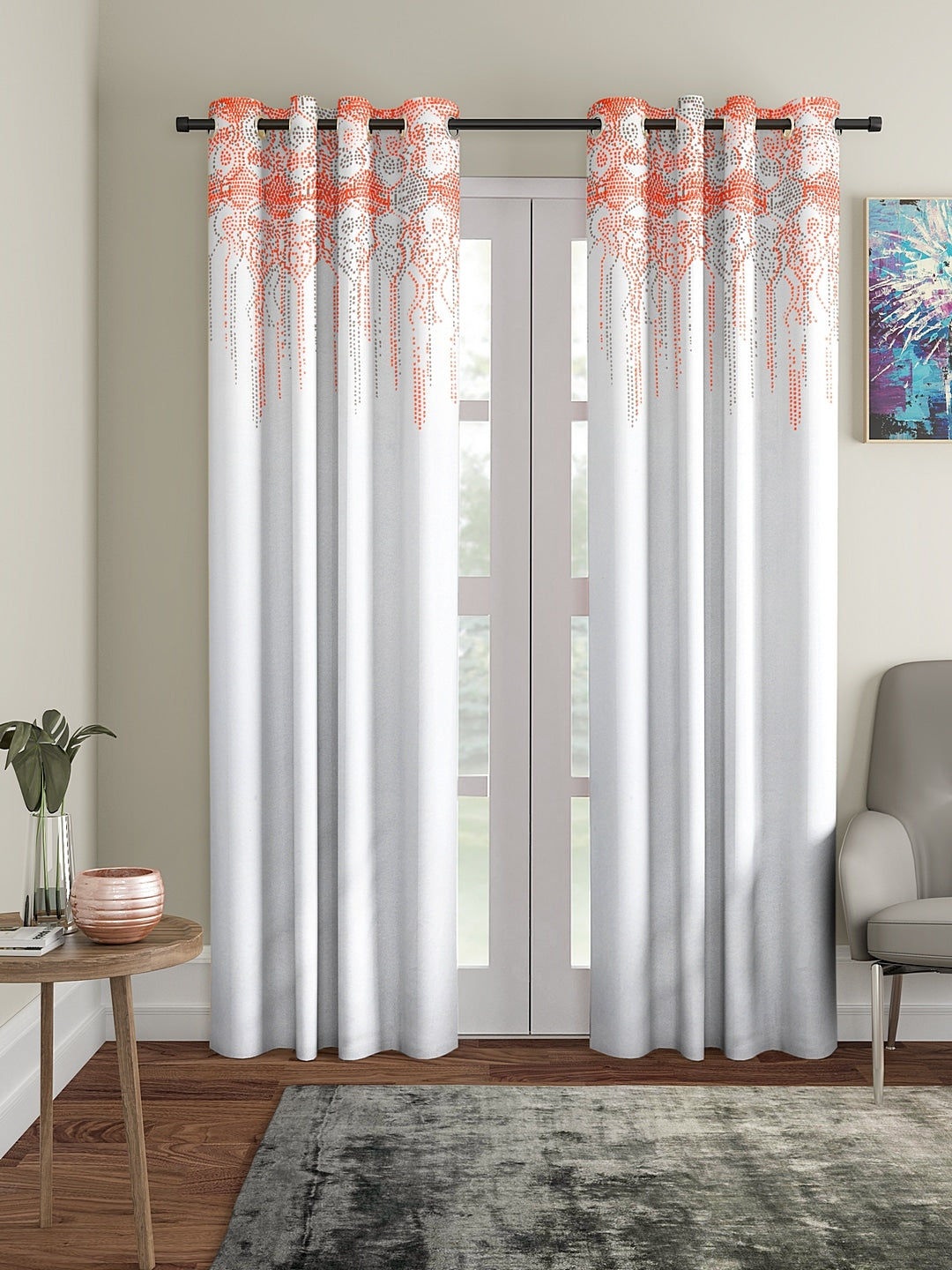 Set of 2 Long Door Stellar Curtain