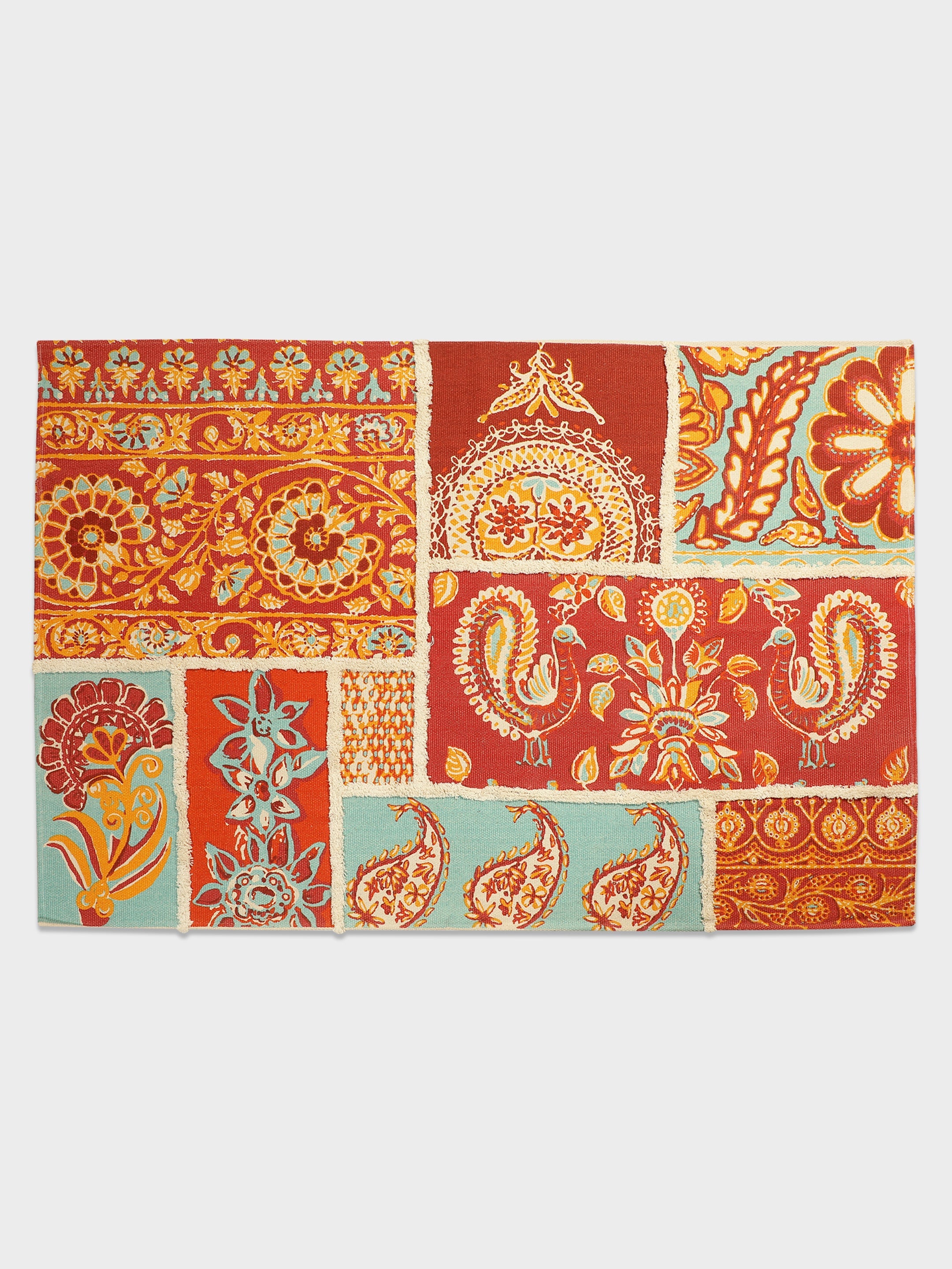 Lal Bagh Printed "4x5.5" ft. Cotton Carpet