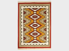 Kilim Printed "4x5.5" ft. Cotton Carpet