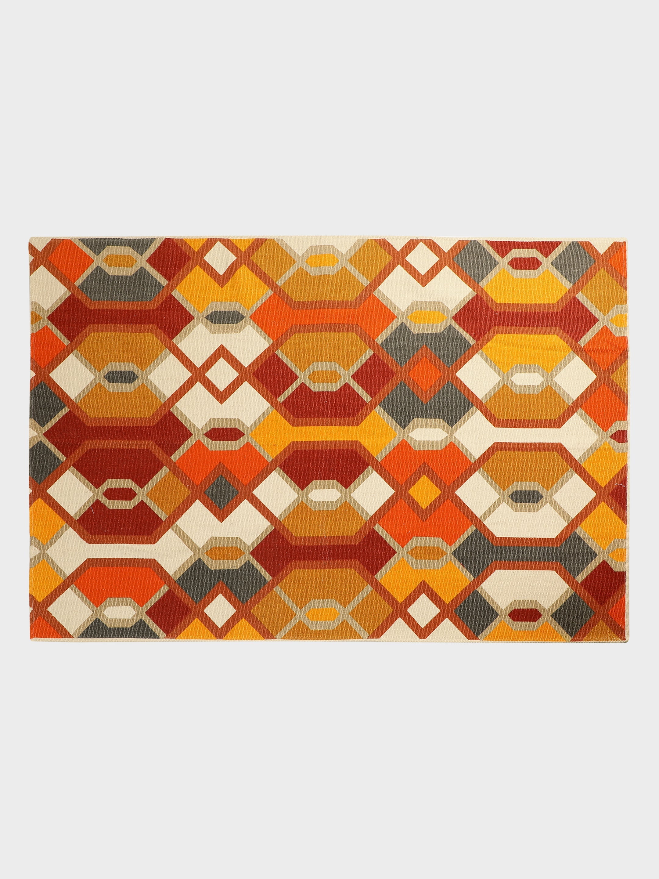 Jharokha "4x5.5" Printed Cotton Carpet