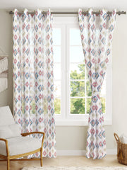 Mia 7ft. Set of 2 Printed Sheer Curtains