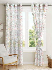 Misty 7ft.Set of 2 Printed Sheer Curtains