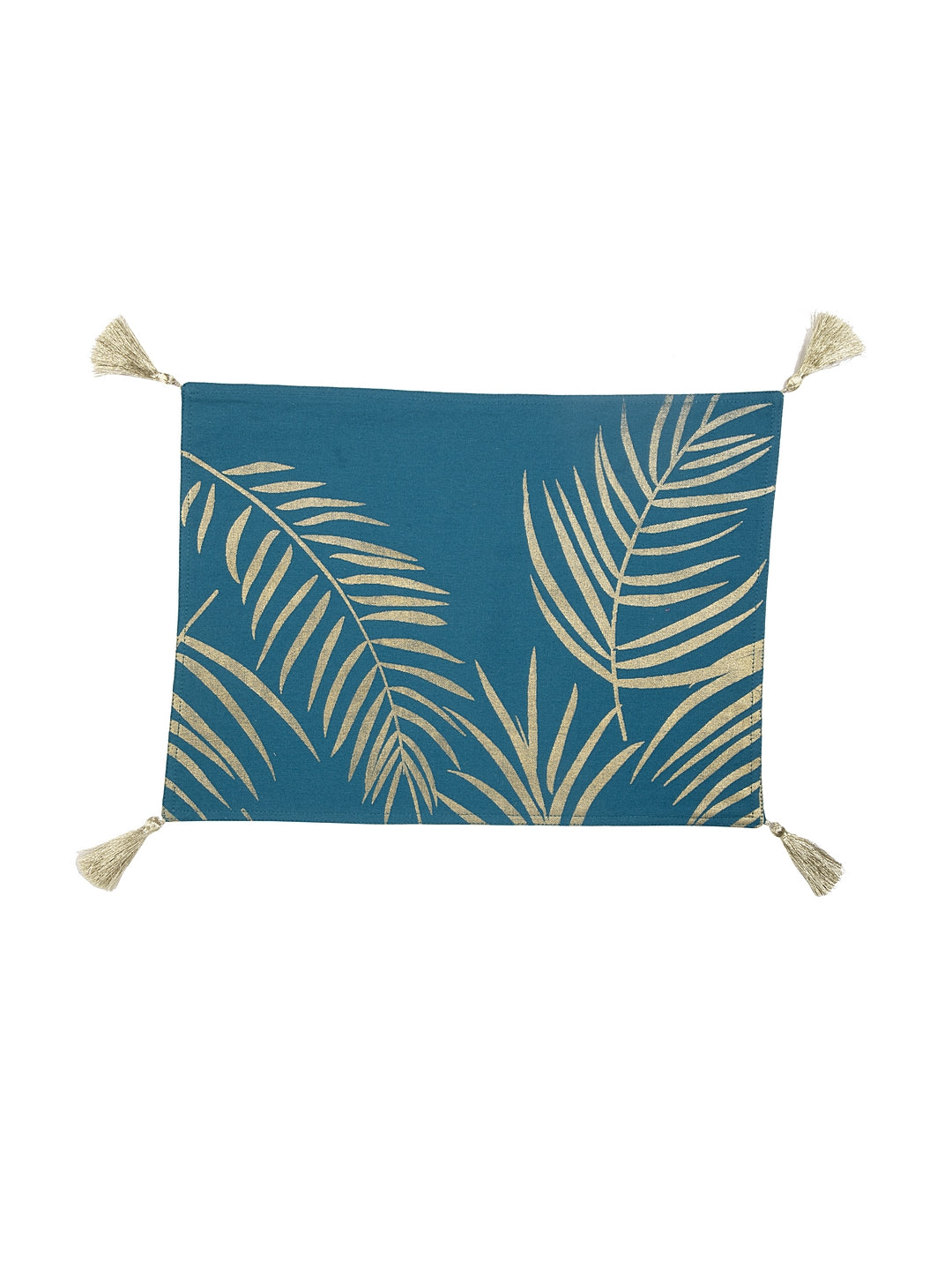 Set of 6 Gold foil Palm Leaf printed Placemats