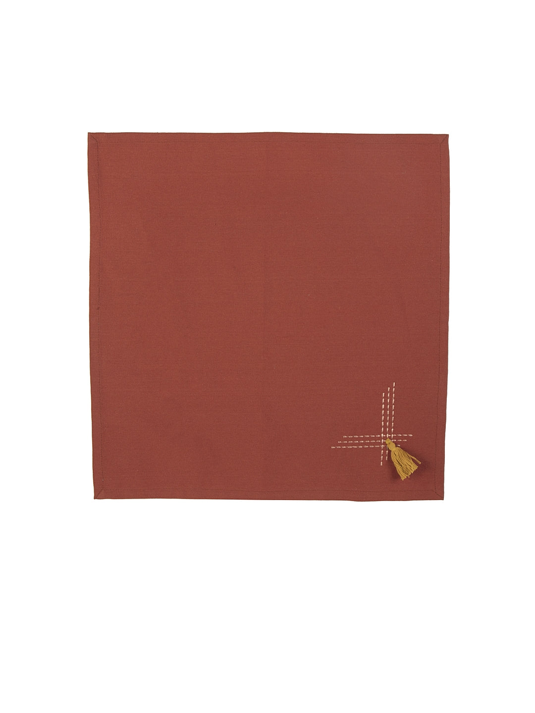 Set of 6 & 8 Frame Tassel Table Napkins