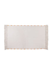 Dyed Woven Orange Striped Rug