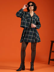 Rock Chick Checkered Jacket with Dress