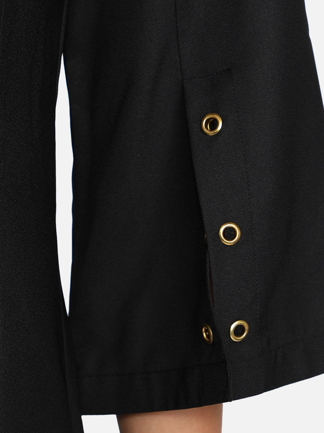 Eyelet Black Tunic