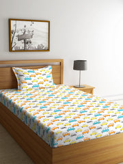 Horn Please Kids Bedsheet with Pillow Case