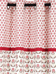 Set of 2 Long Door Ditsy Curtain