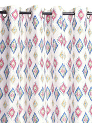 Mia 7ft. Set of 2 Printed Sheer Curtains