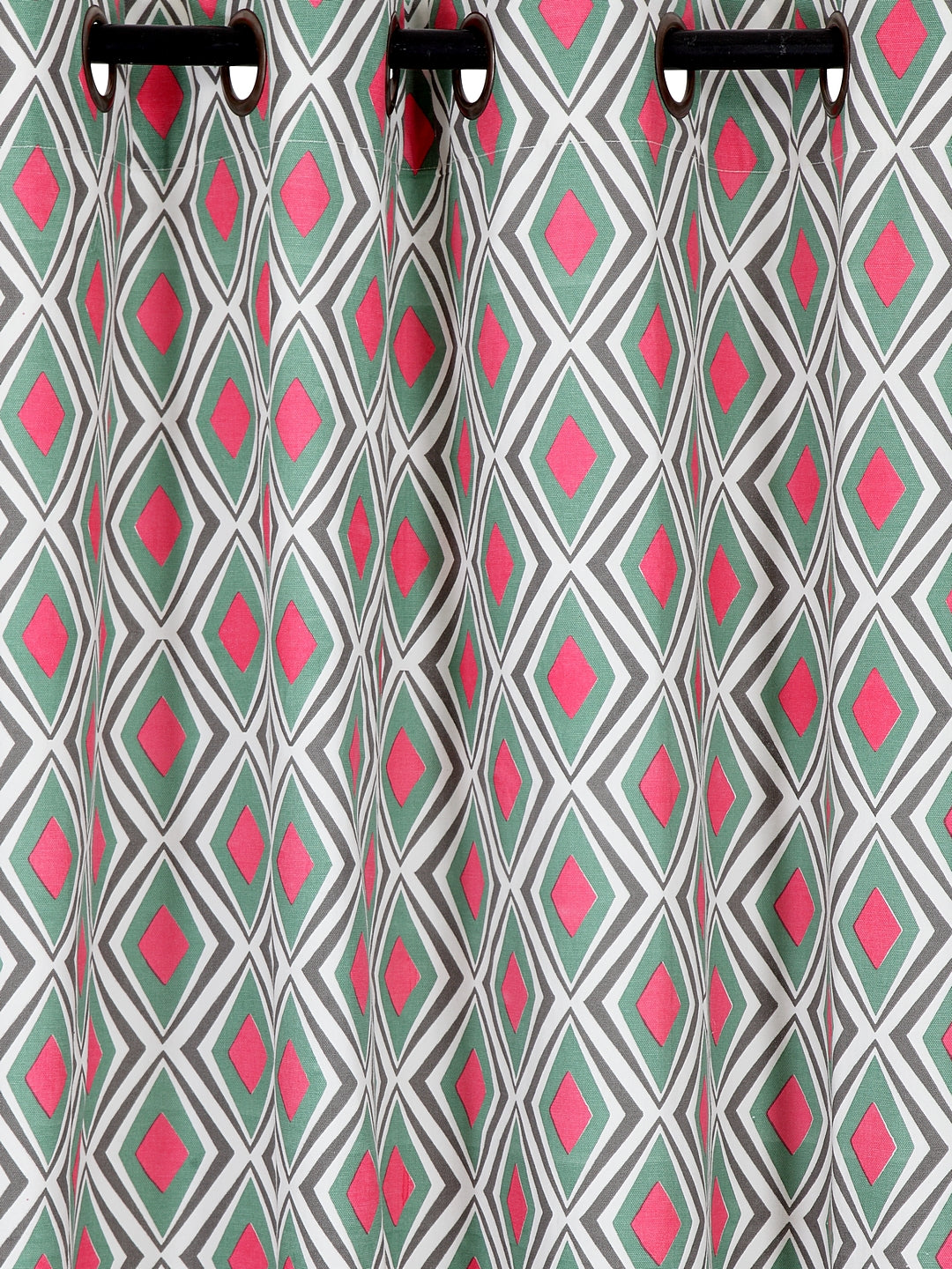 Set of 2 Long Door Urban Abstract Curtain