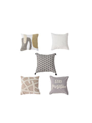 Set of 5 Berlin Square 40X40CM Cotton Cushion Covers