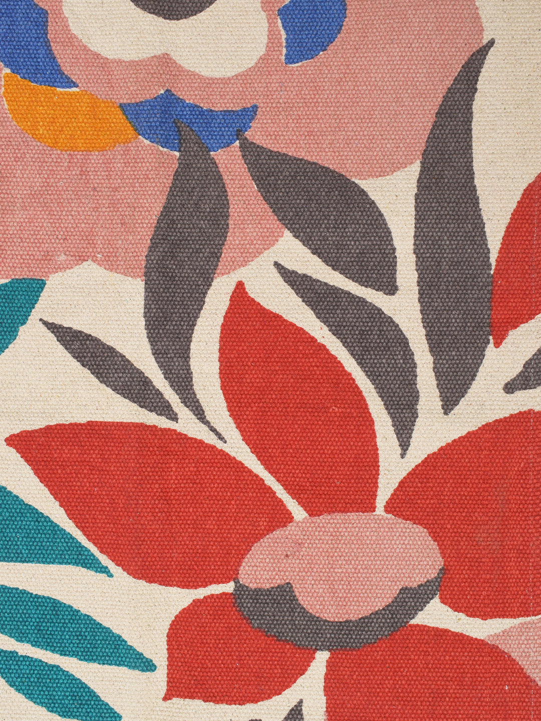Floral Printed "4x5.5 ft." Cotton Carpet