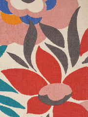 Floral Printed "4x5.5 ft." Cotton Carpet