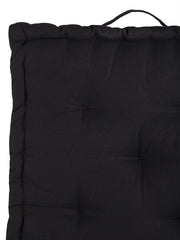 Set of 2 Red & Black Cotton Matlas Floor Cushion