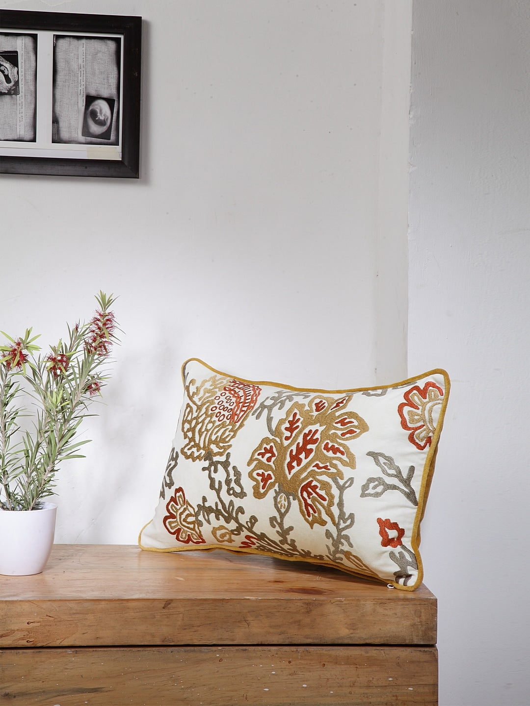 Aari Work Cushion Cover 30x50cm