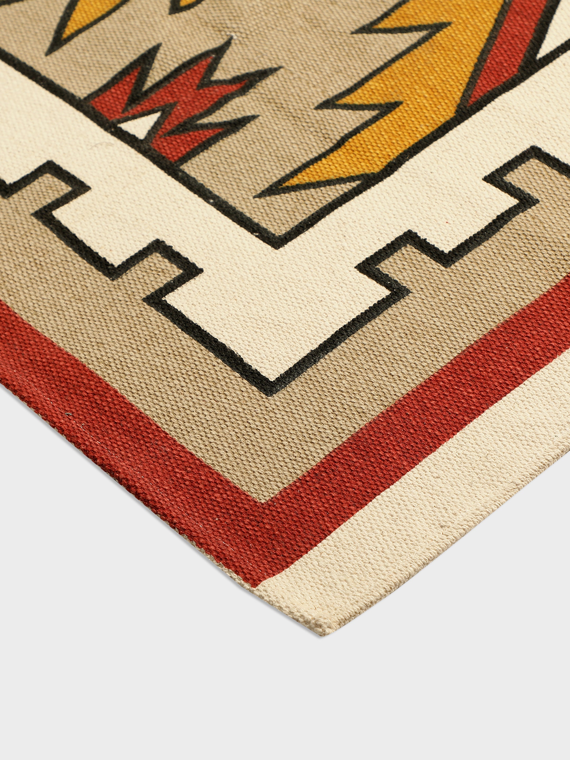 Kilim Printed "4x5.5" ft. Cotton Carpet