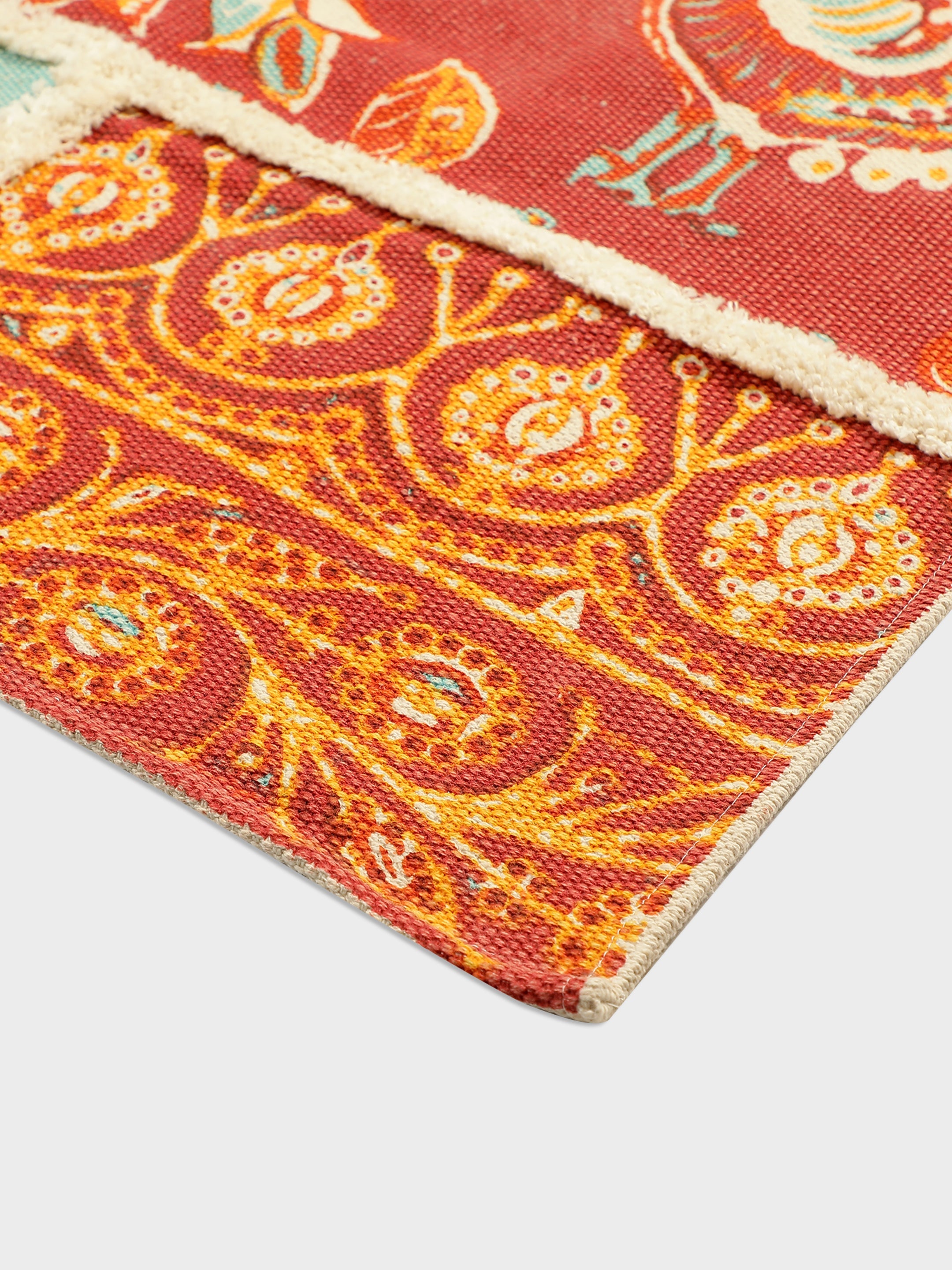 Lal Bagh Printed "4x5.5" ft. Cotton Carpet