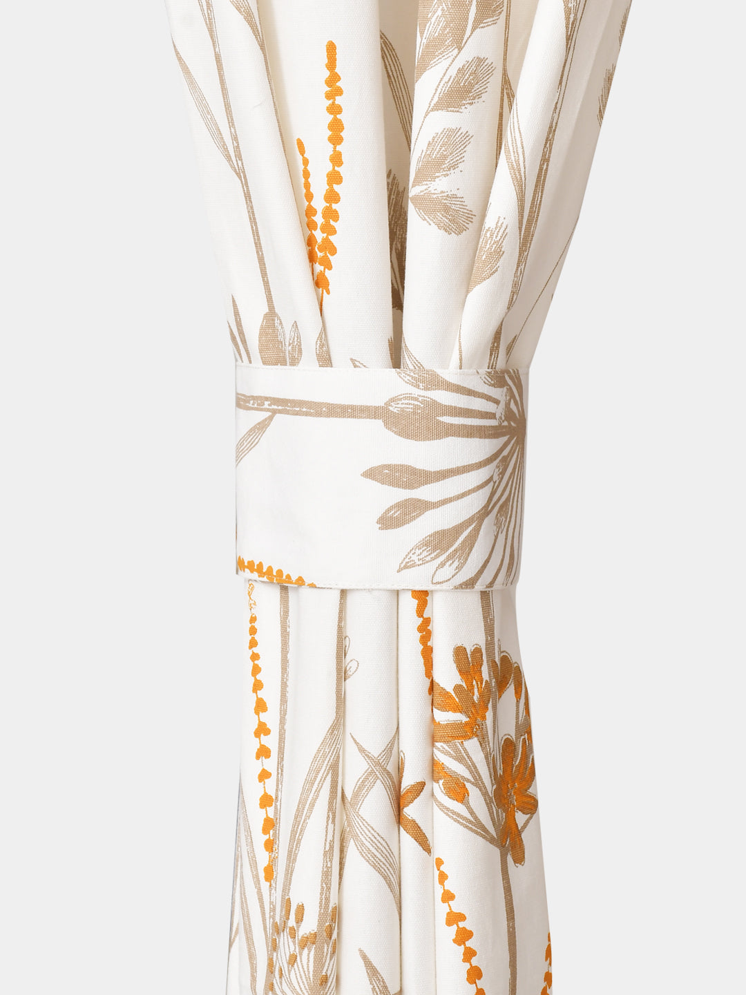 Daisy Beige Cotton Long Door Curtain