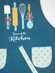 Queen Of The Kitchen Printed Apron