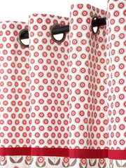 Set of 2 Long Door Ditsy Curtain