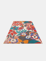 Floral Printed "4x5.5 ft." Cotton Carpet