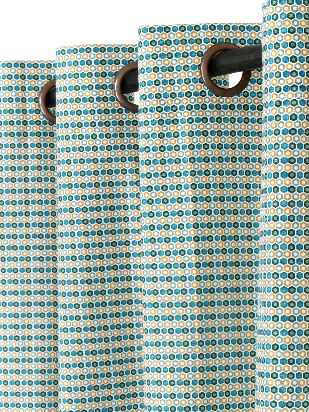 Set of 2 Long Door Art Deco Curtain
