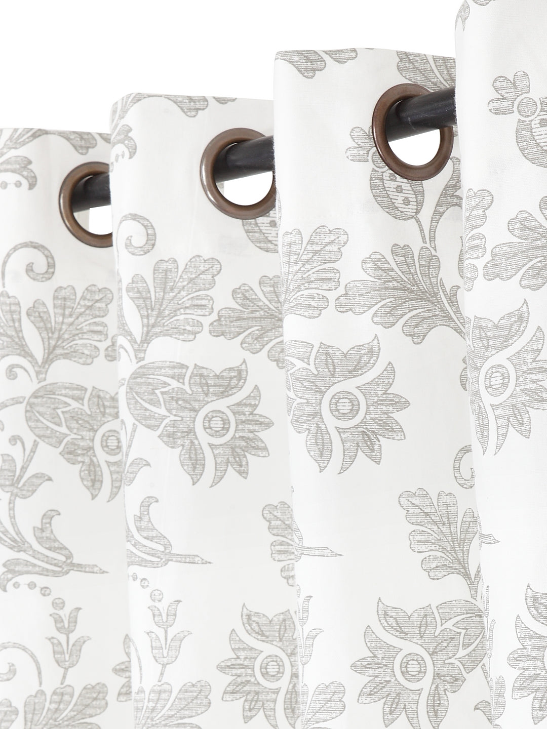 Set of 2 Long Door Vintage Floral Curtain