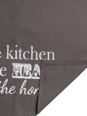 Set Of 3 Zesty Check Printed Kitchen Towel