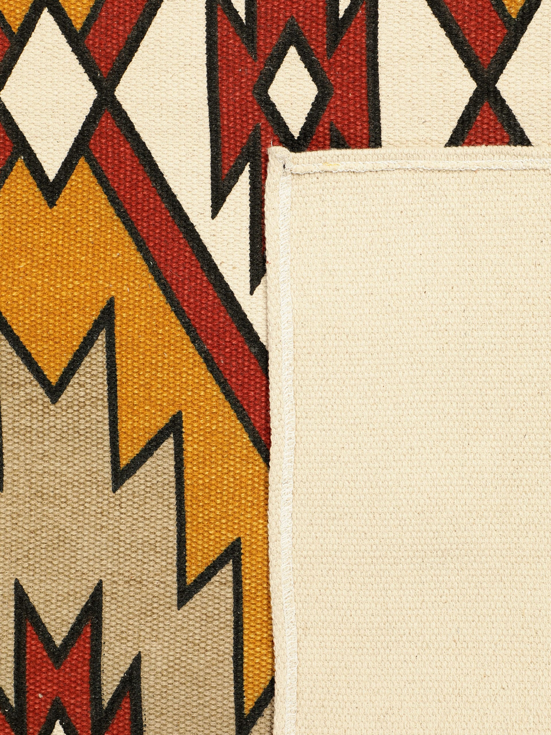 Kilim Printed "4x5.5" ft. Cotton Carpet