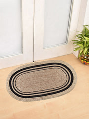 Black Hand Braided Jute Rug