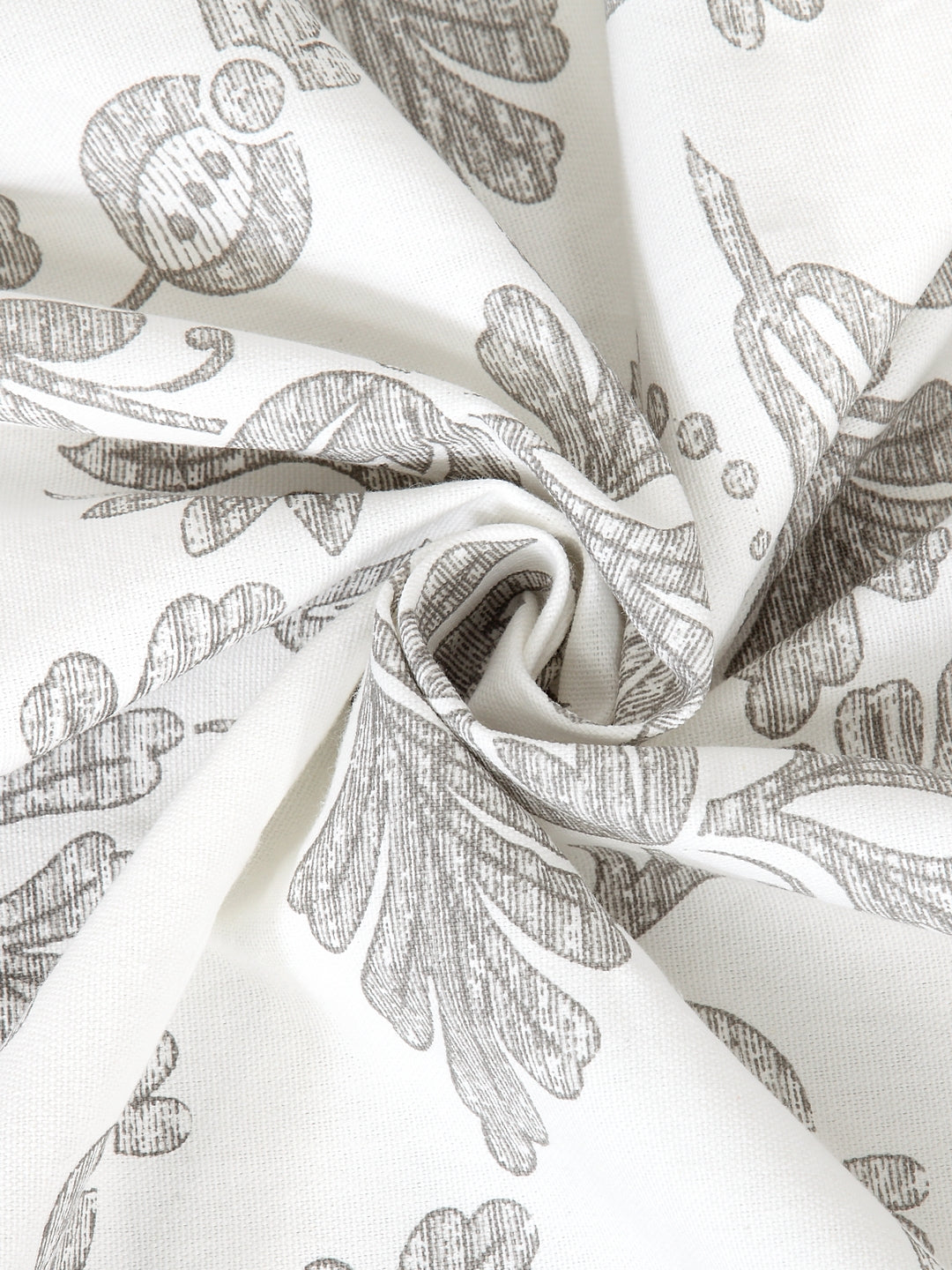 Set of 2 Long Door Vintage Floral Curtain