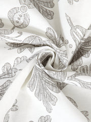 Set of 2 Long Door Vintage Floral Curtain